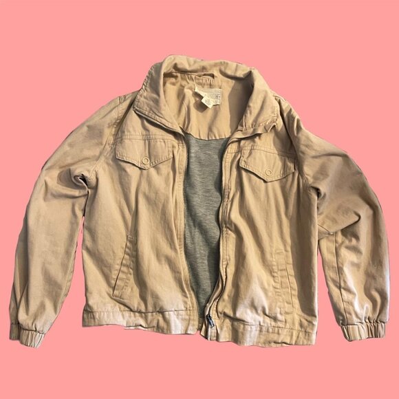 tan/cream lightweight bomber jacket - Picture 1 of 2